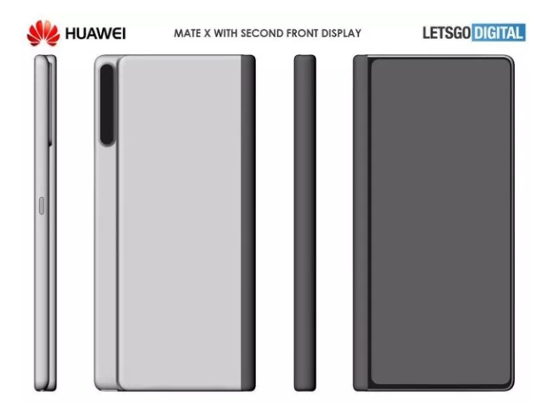 华为Mate X 2外观专利图公布：机身更圆润一体化更